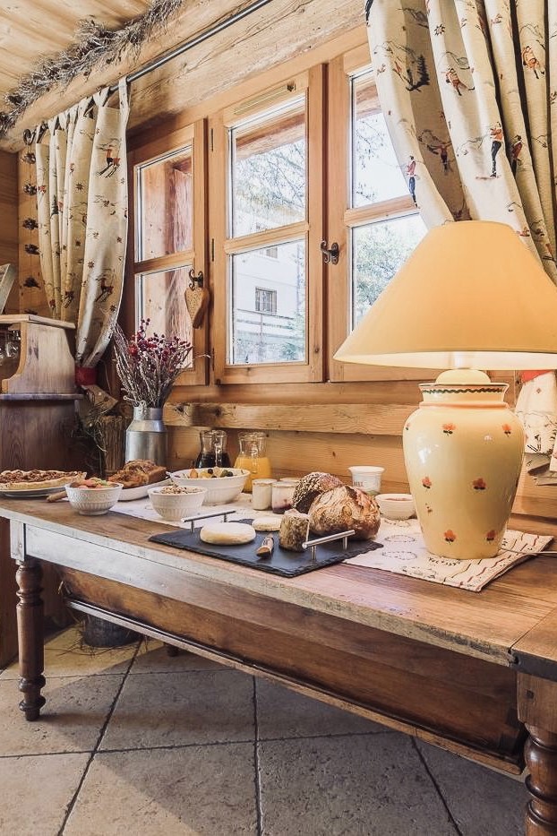 Chalet Jardin d'Angèle | Bed and Breakfast buffet