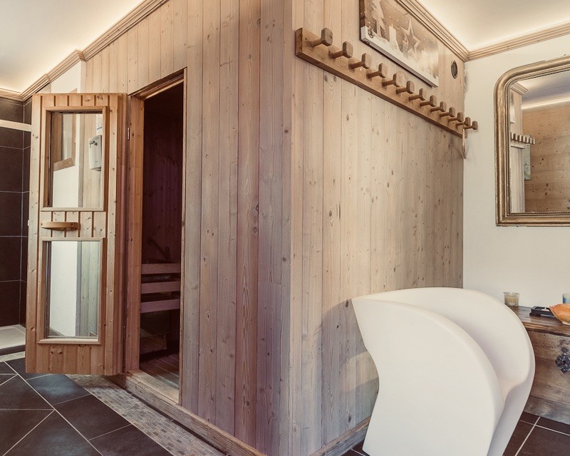 Chalet Jardin d'Angèle | Bed and Breakfast Courchevel sauna