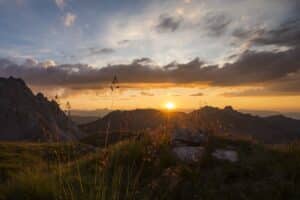 Chalet Jardin d'Angèle | ©Courchevel Tourisme, mountain panorama sunset