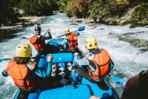 Chalet Jardin d'Angèle | ©Arthur Bertrand, rafting en rivière