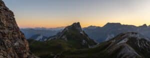 Chalet Jardin d'Angèle | ©Paul Besson, lever de soleil en montagne